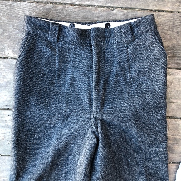Woolrich men’s/women’s vint grey wool trousers - Picture 3 of 7